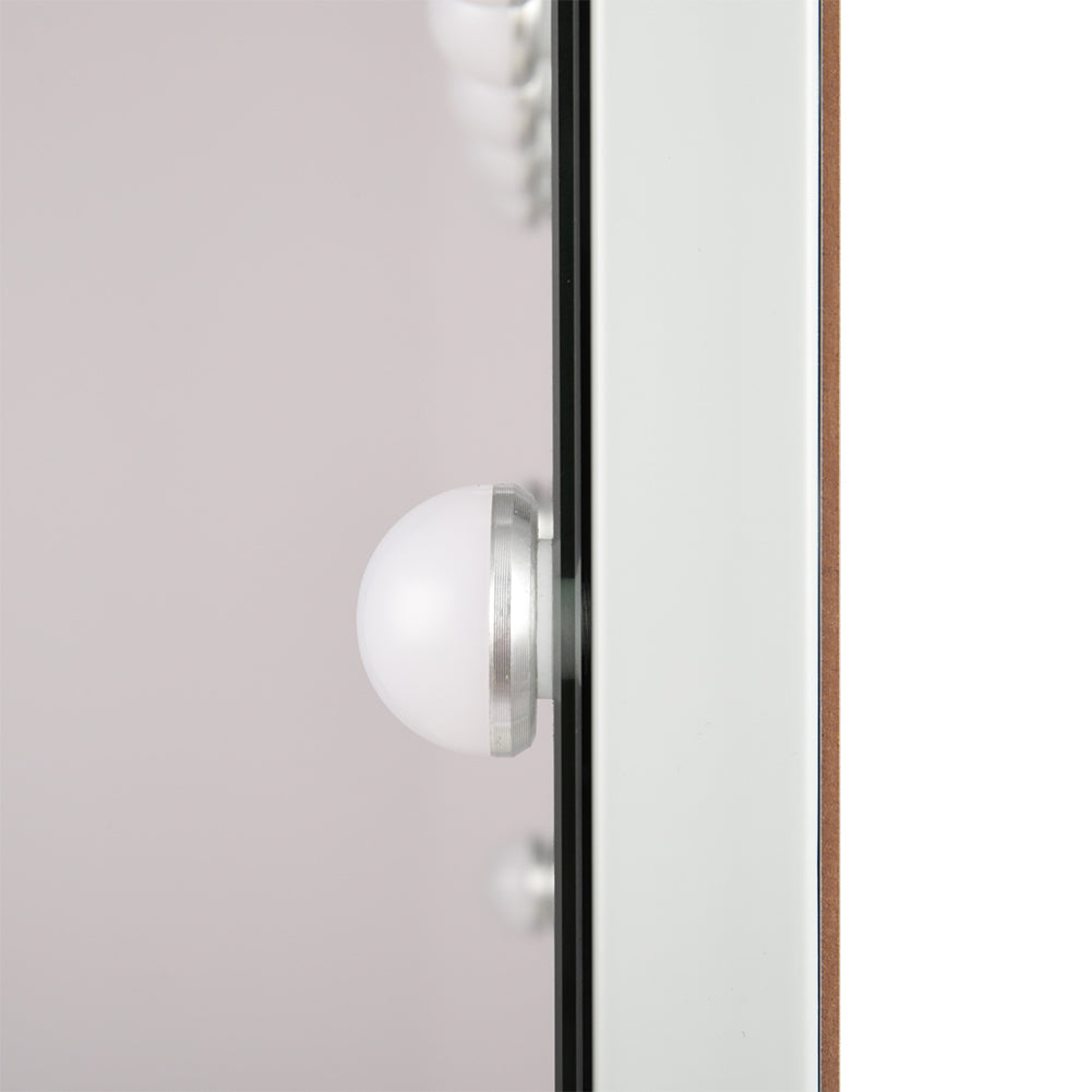 LED Lighted Vanity Mirror with 14 Bulbs for Dressing Room and Bedroom