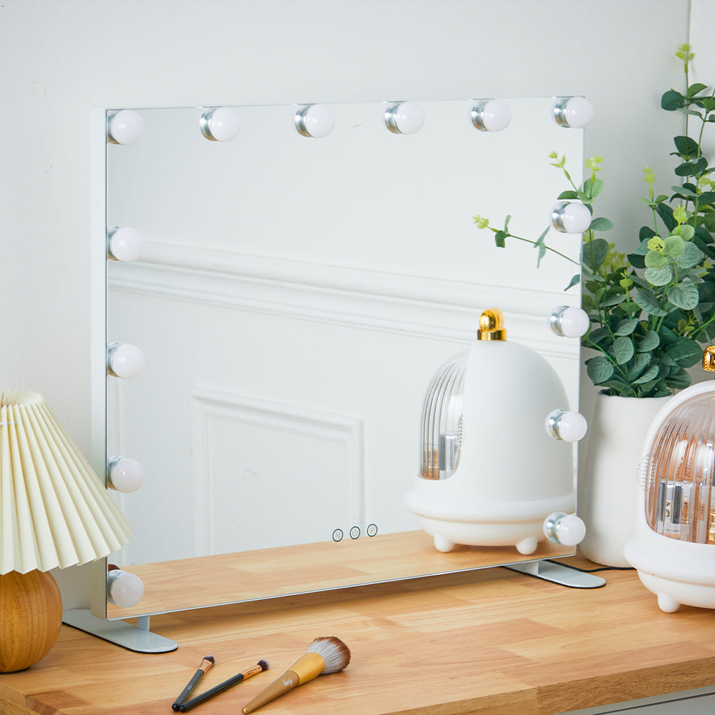 LED Lighted Vanity Mirror with 14 Bulbs for Dressing Room and Bedroom
