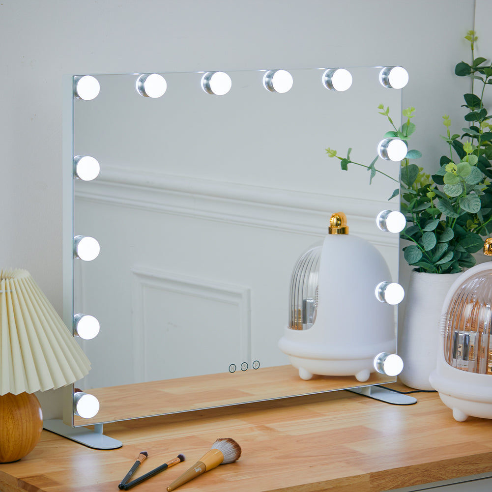 LED Lighted Vanity Mirror with 14 Bulbs for Dressing Room and Bedroom