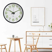 Luminous Quartz Non-Ticking Wall Clock Battery Operated