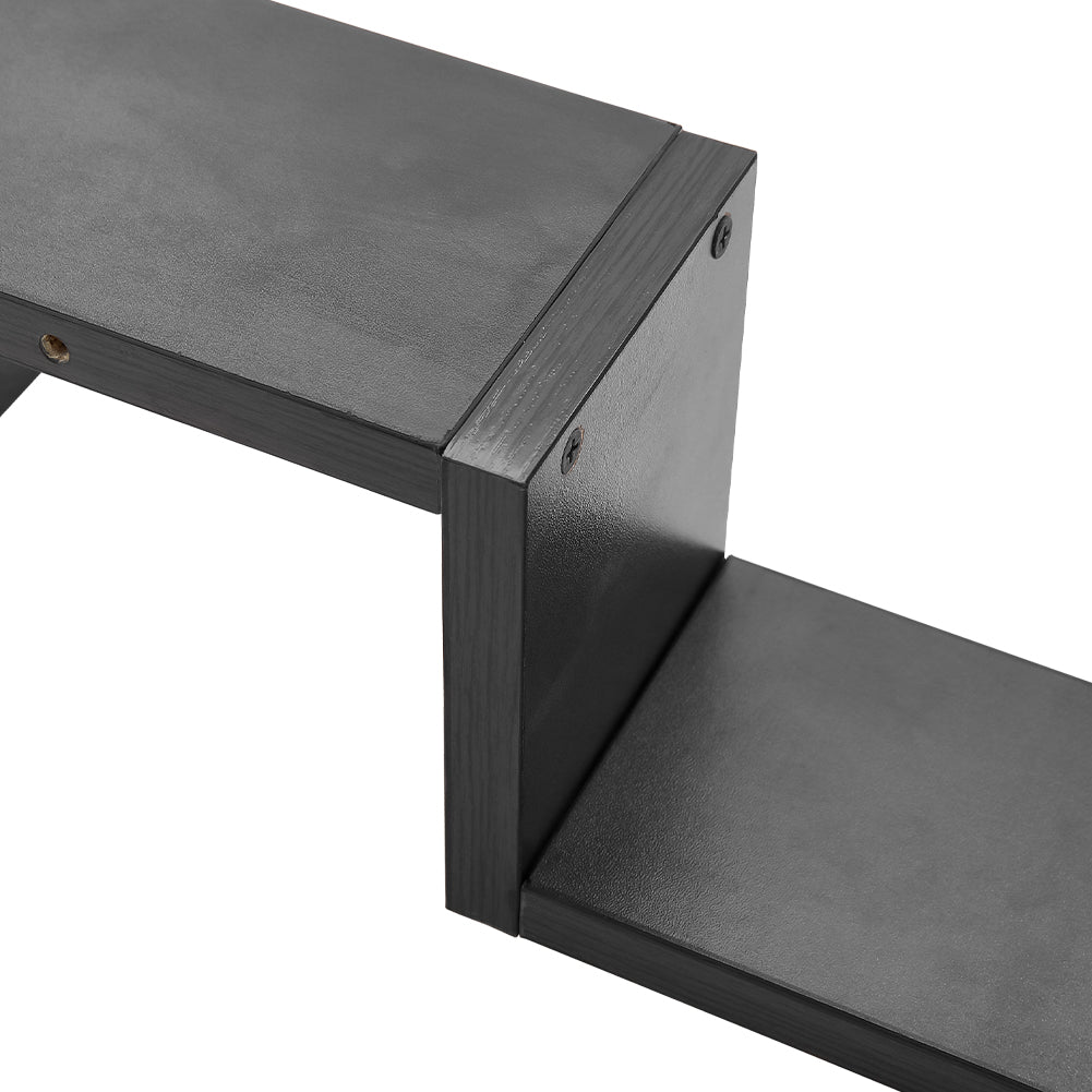 Set of 2 Wooden Wall Mounted Floating Shelves