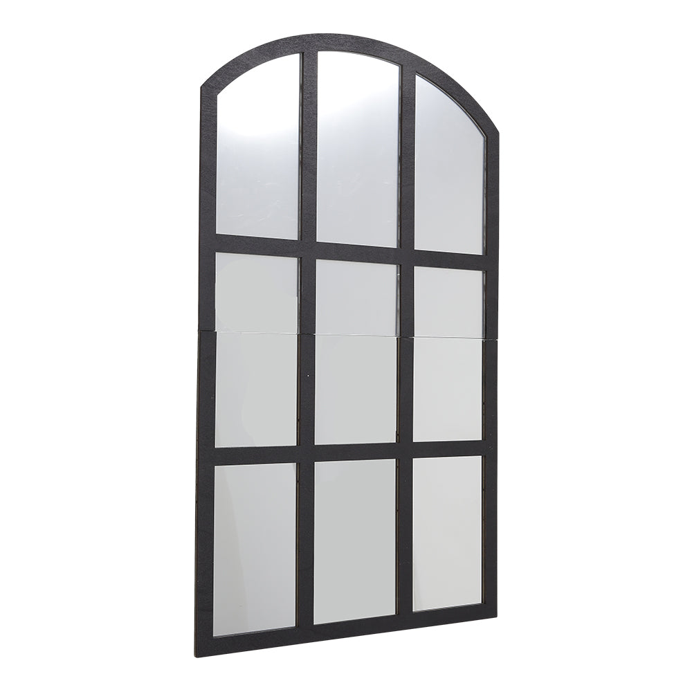 Rustic Arch Wood Window Pane Wall Decor