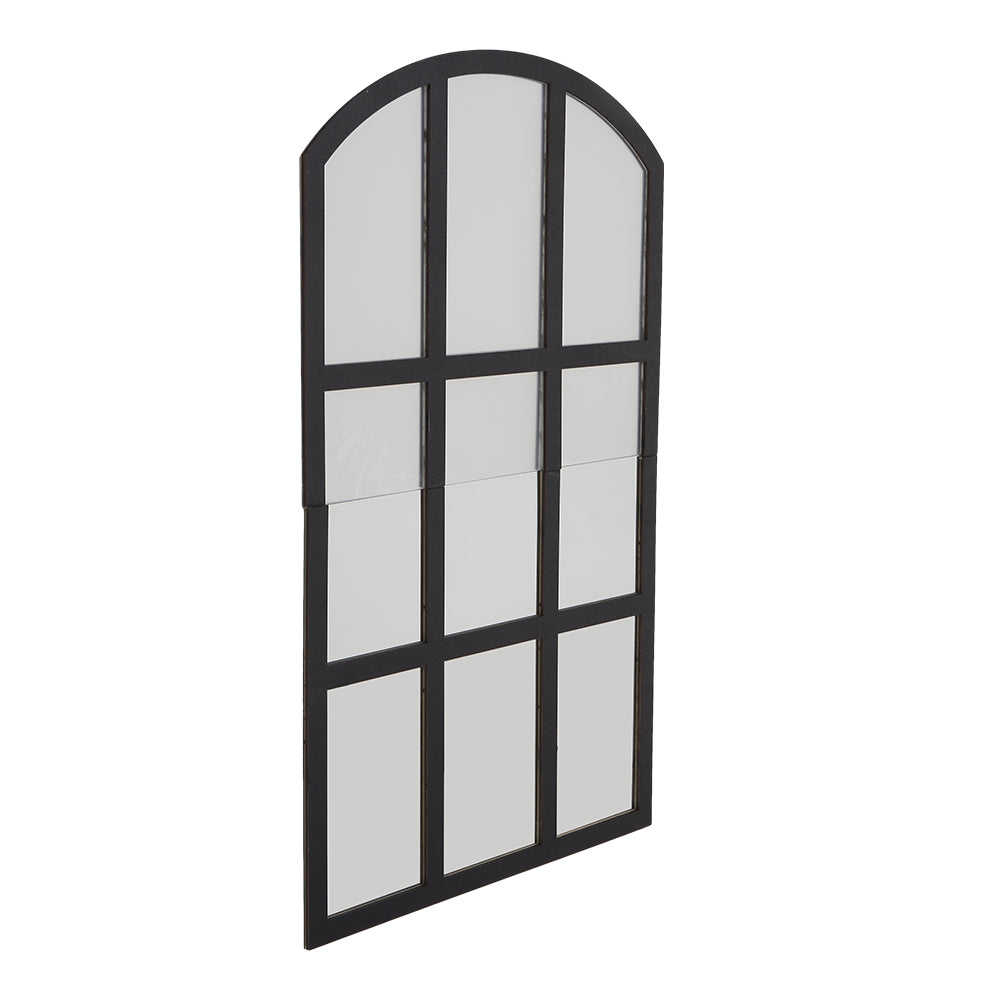 Rustic Arch Wood Window Pane Wall Decor