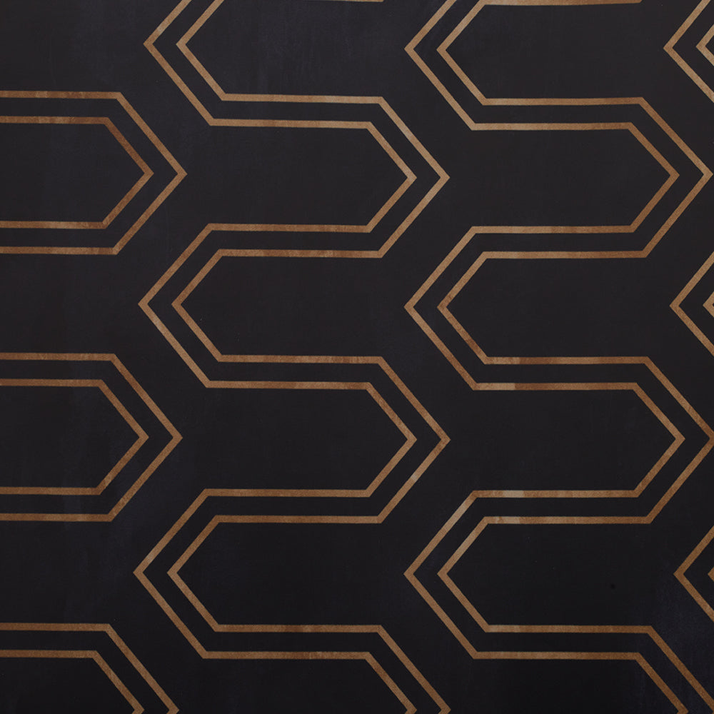 Navy and Gold Geometric Wallpaper
