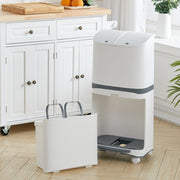 48 Litre Step on Recycling Rubbish Bin Double Layer Pedal Bin with Inner Buckets