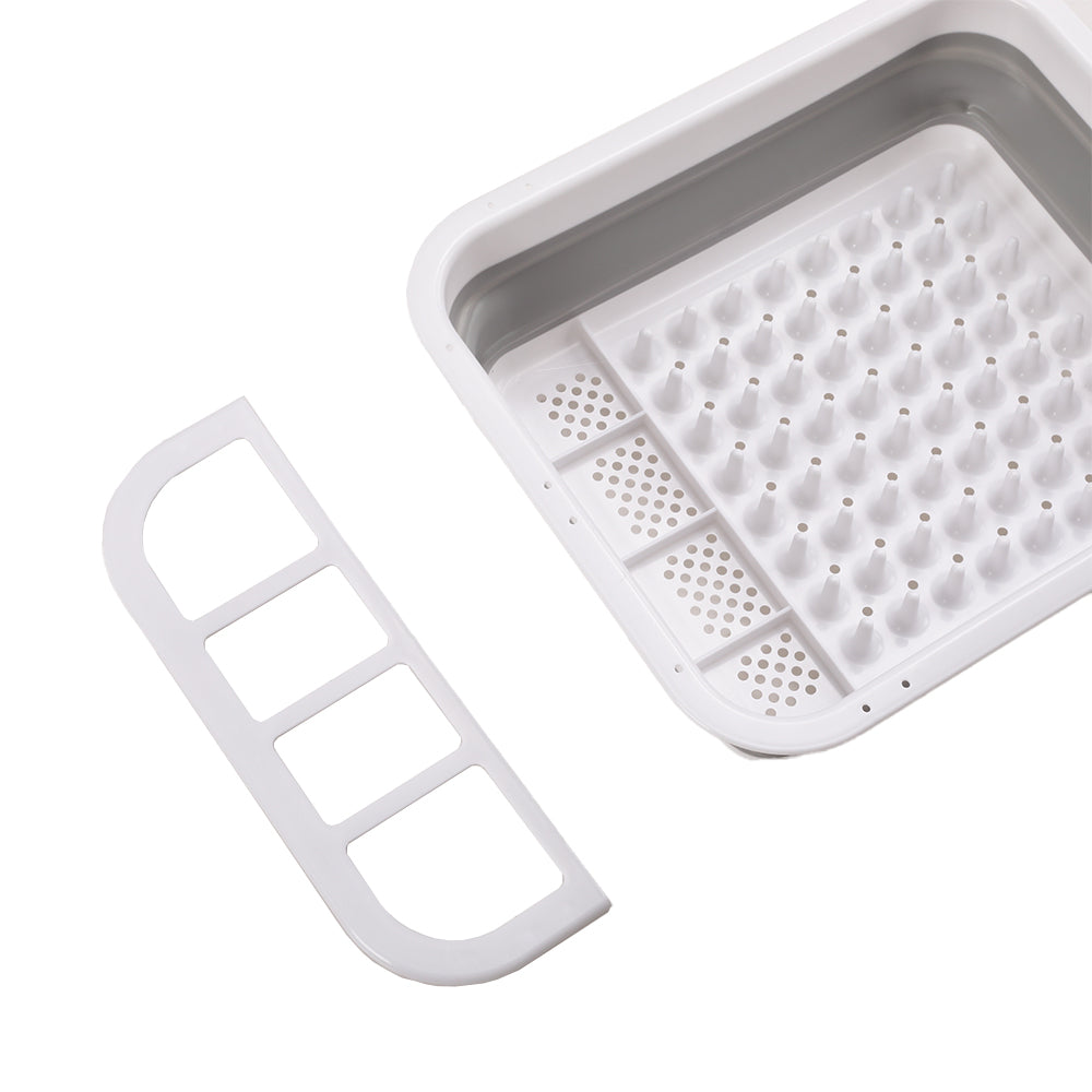 Plastic Collapsible Dish Rack Drainer