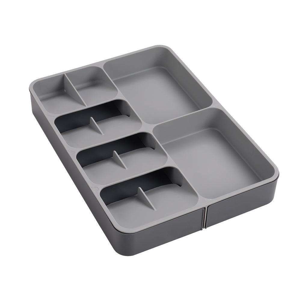 Expandable 12-Compartment Cutlery Tray Drawer Organiser