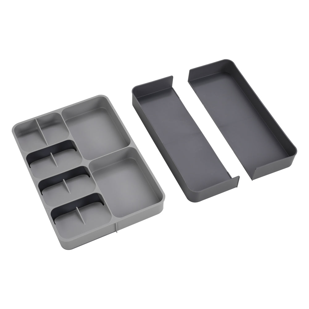 Expandable 12-Compartment Cutlery Tray Drawer Organiser