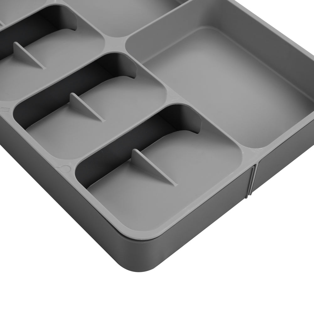 Expandable 12-Compartment Cutlery Tray Drawer Organiser