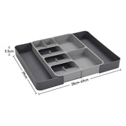 Expandable 12-Compartment Cutlery Tray Drawer Organiser
