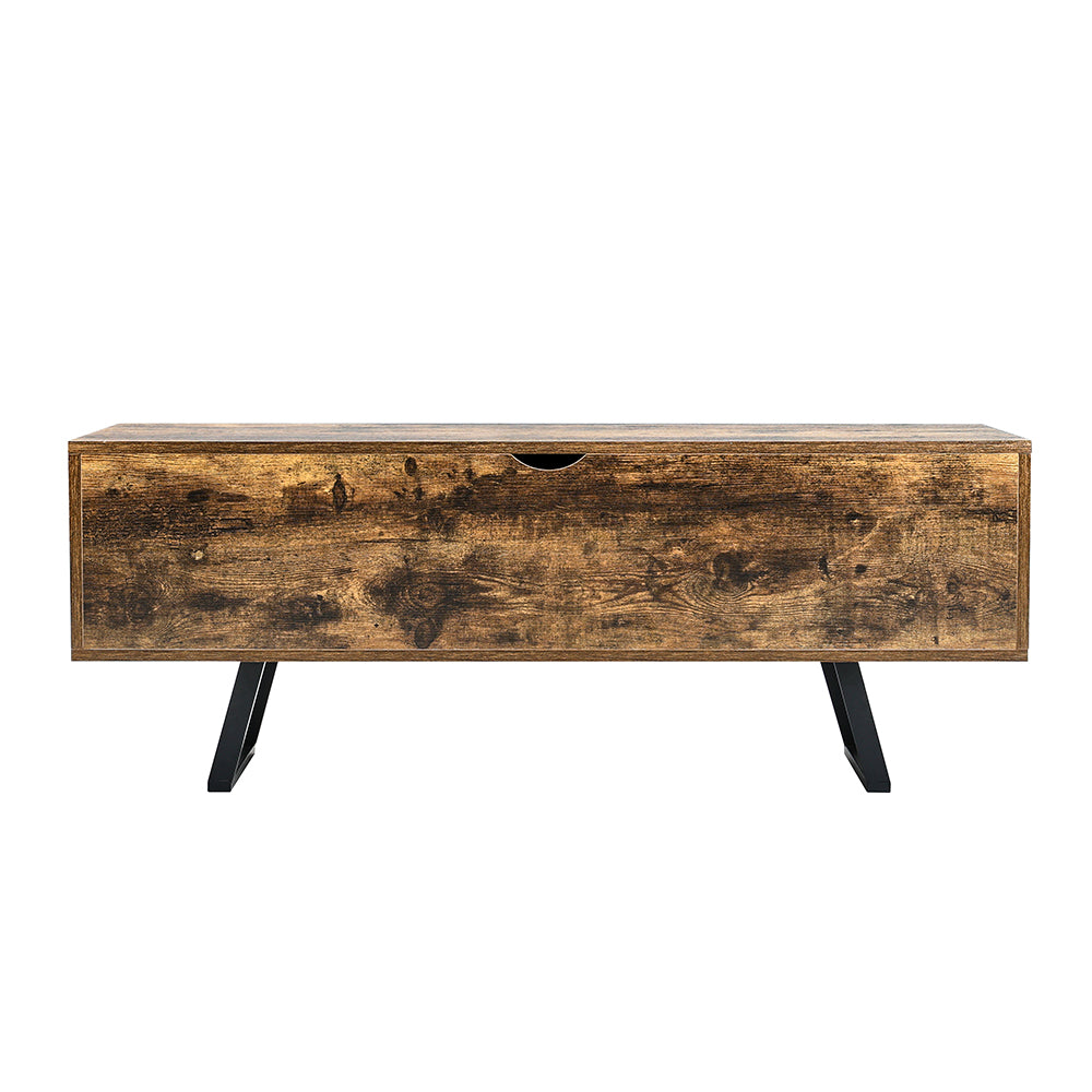 Industrial Wooden Flip Top Storage Bench