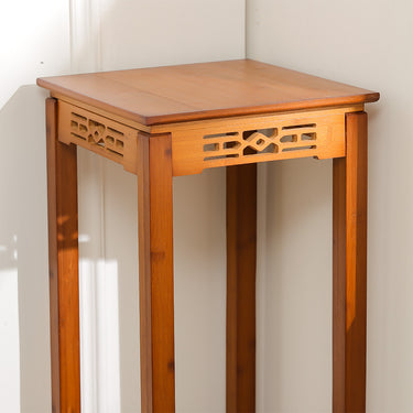 2-Tier Bamboo Plant Stand – Classic Oriental Style Flower Shelf - Lifeideas