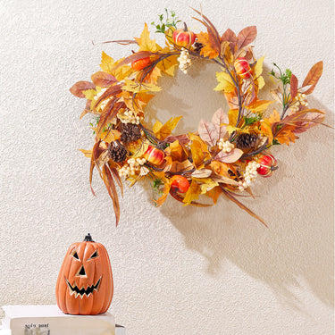 Halloween Pumpkin Artificial Garland – 180cm Fall Decoration