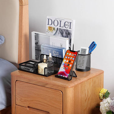 6-Piece Metal Desktop Organizer Set – Ultimate Desk Organization