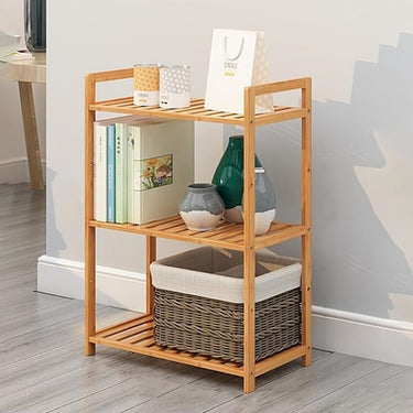 3-Tier Bamboo Wood Book Storage Shelf - Lifeideas