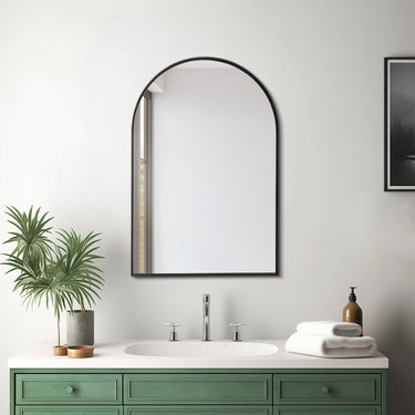Arch-Shape Metal Framed Wall Mirror – Decorative Accent Mirror for Home