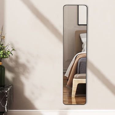 Slim Full-Length Wall Mirror – 118cm, Modern Rectangular Frame in Black
