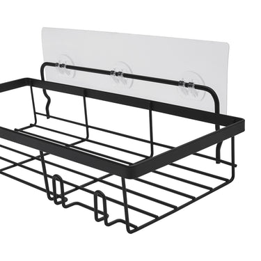 4-Piece No-Drill Shower Caddy Set – Wall-Mounted Bathroom Organizer with Hooks - Lifeideas
