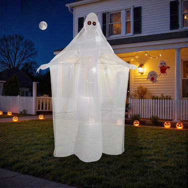 Tall Ghost Bride Inflatable – Halloween Decoration with Red LED Eyes