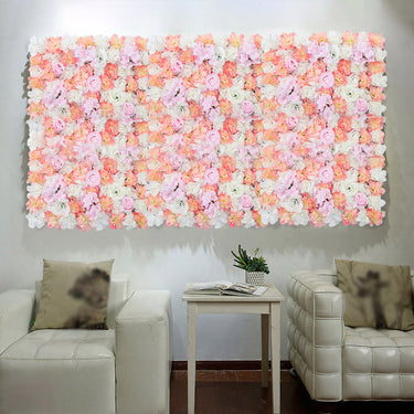 Artificial Rose Flower Backdrop Wall Panel – Lifelike Silk Roses for Weddings, Events, & Photo Shoots - Lifeideas