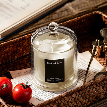 Soy Wax Scented Candle - Lychee & White Tea, Eco-Friendly & Elegant