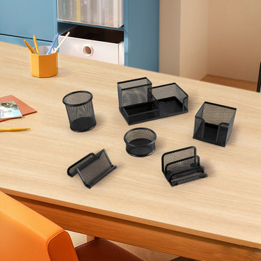 6-Piece Metal Desktop Organizer Set – Ultimate Desk Organization