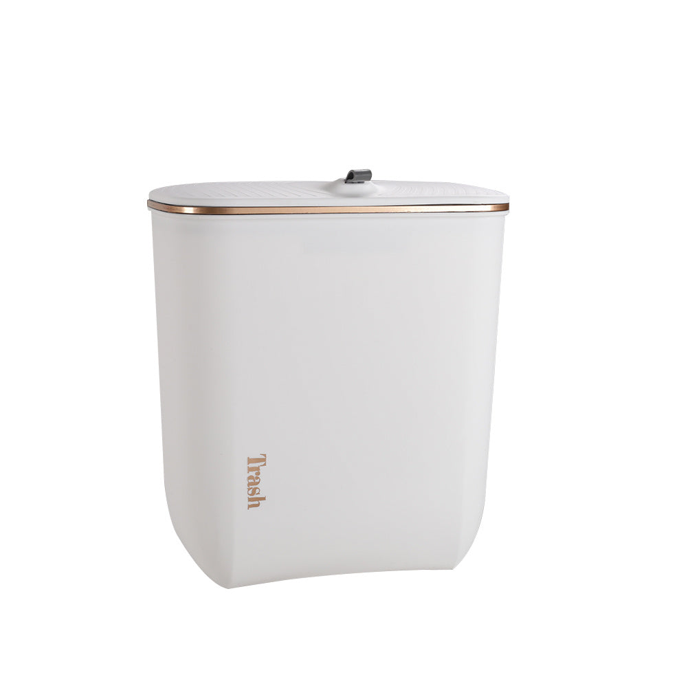 Kitchen Bathroom Hanging Waste Bin with Lid