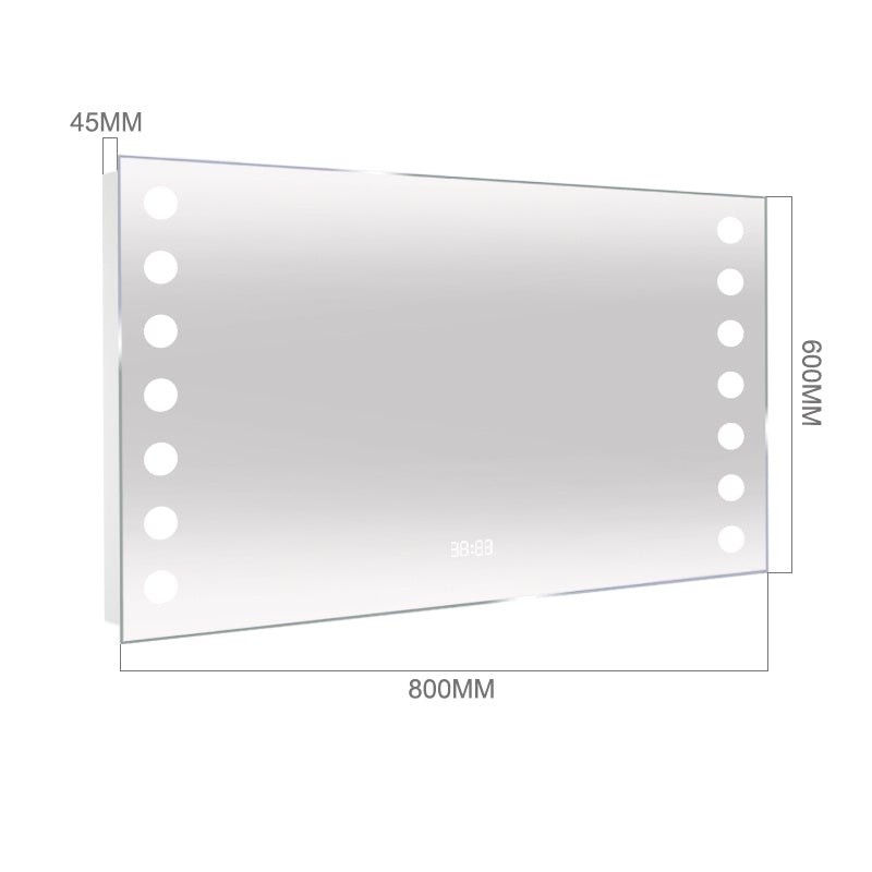 Rectangle LED Illuminated Bathroom Mirror Bathroom Mirrors Living and Home 