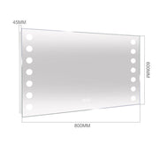 Rectangle LED Illuminated Bathroom Mirror Bathroom Mirrors Living and Home 