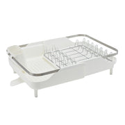 Aluminum Alloy Dish Drying Rack with Utensil Holder