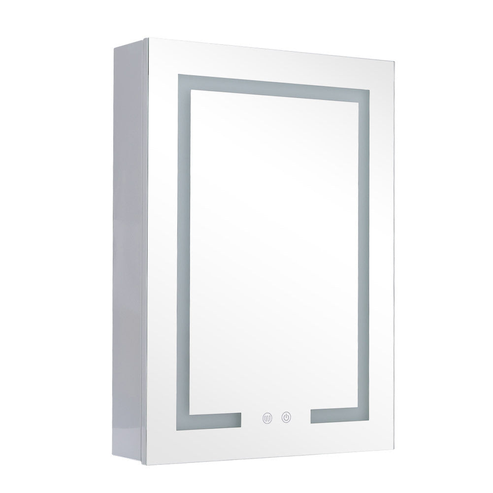 Rectangular 1 Door LED Dimmable Mirror Cabinet, DM0468