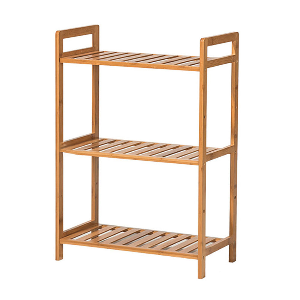 3/4/5 Tiers Wooden Rectangular Standing Storage Shelf