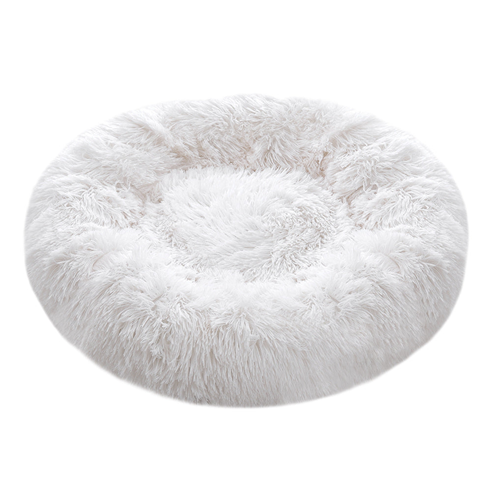 Calming Round Donut Plush Dog Cuddler Bed, SW0607