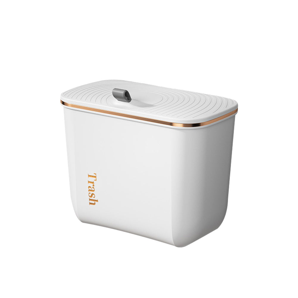 Kitchen Bathroom Hanging Waste Bin with Lid, WZ0083