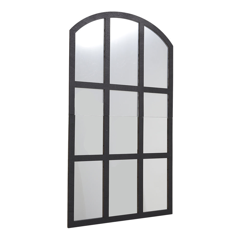 Rustic Arch Wood Window Pane Wall Decor