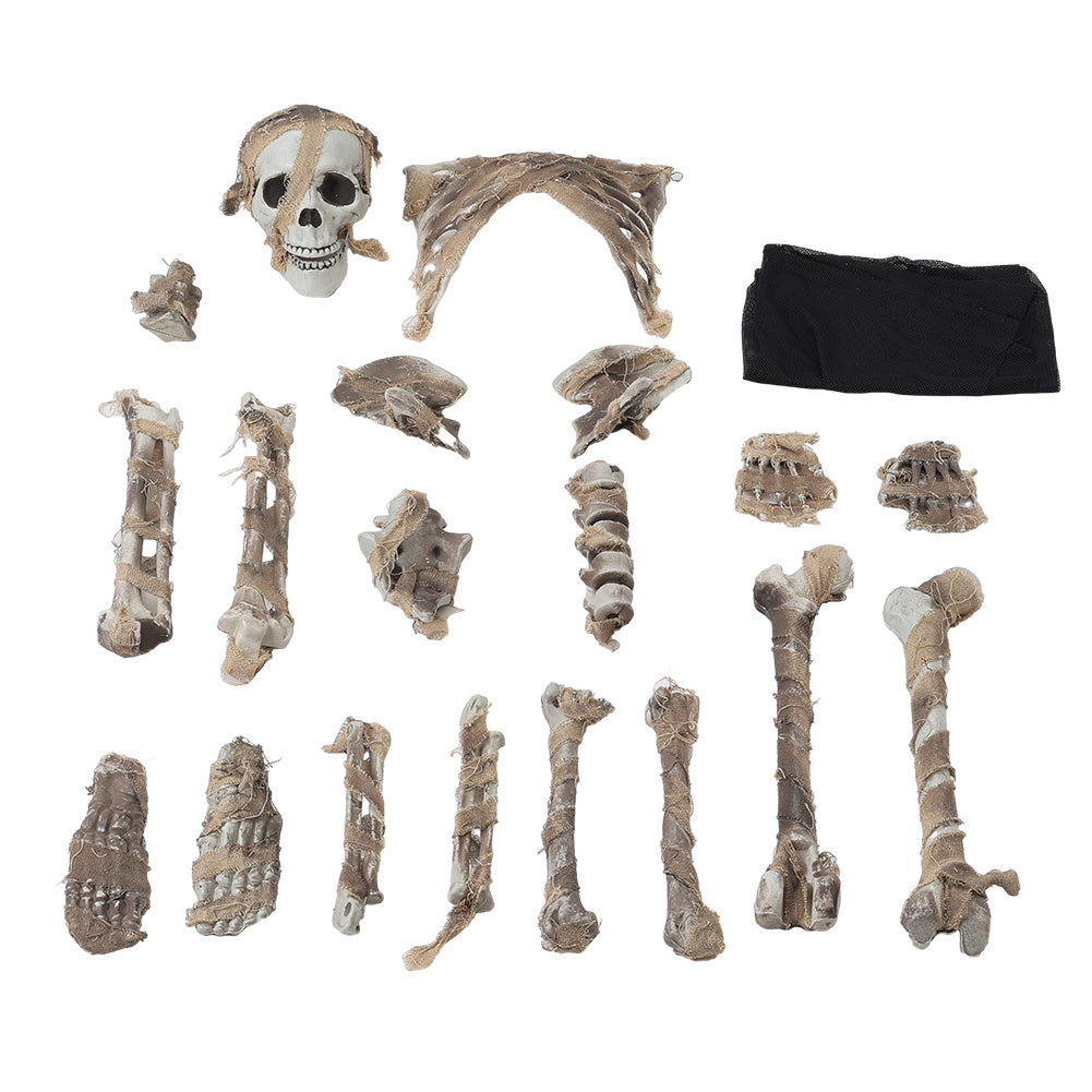 Halloween Realistic Skull and Bone Skeleton Decoration Kit, SW0508