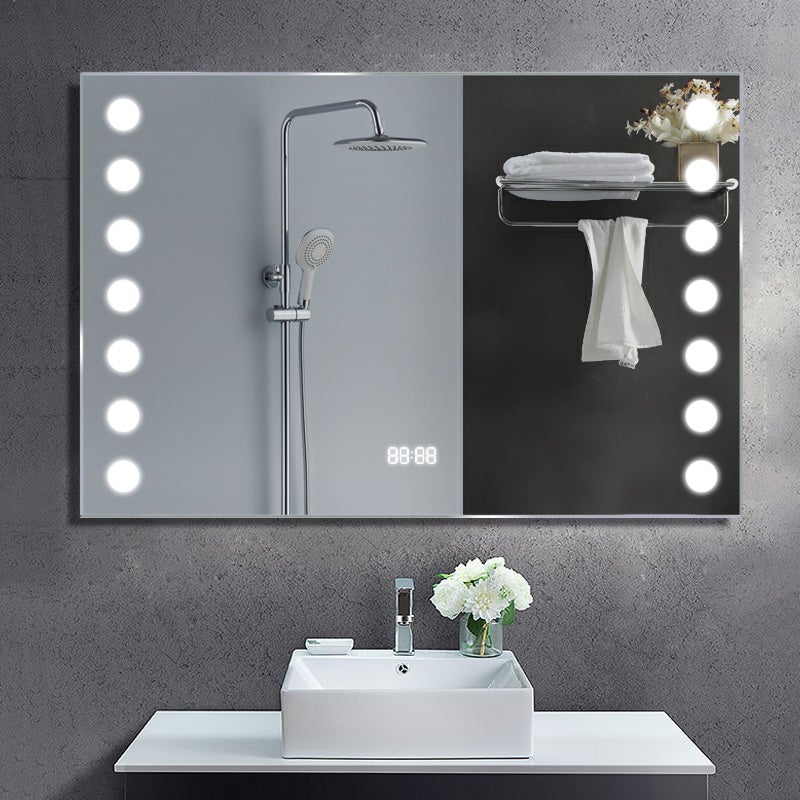Rectangle LED Illuminated Bathroom Mirror Bathroom Mirrors Living and Home 