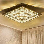 86w LED Crystal Ceiling Lights Pendant Chandelier Lamp Ceiling Light Living and Home Cool White 