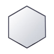 Wall Mounted Modern Hexagon Metal Frame Vanity Mirror for Living Room Bathroom