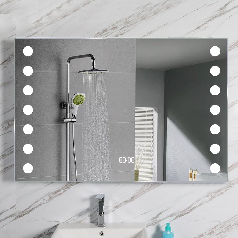 Rectangle LED Illuminated Bathroom Mirror Bathroom Mirrors Living and Home 