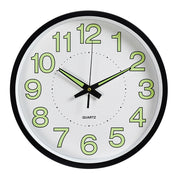 Luminous Quartz Non-Ticking Wall Clock Battery Operated