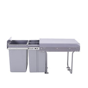 40L Pull Out Recycling Waste Bin Kitchen Waste Bins Living and Home 