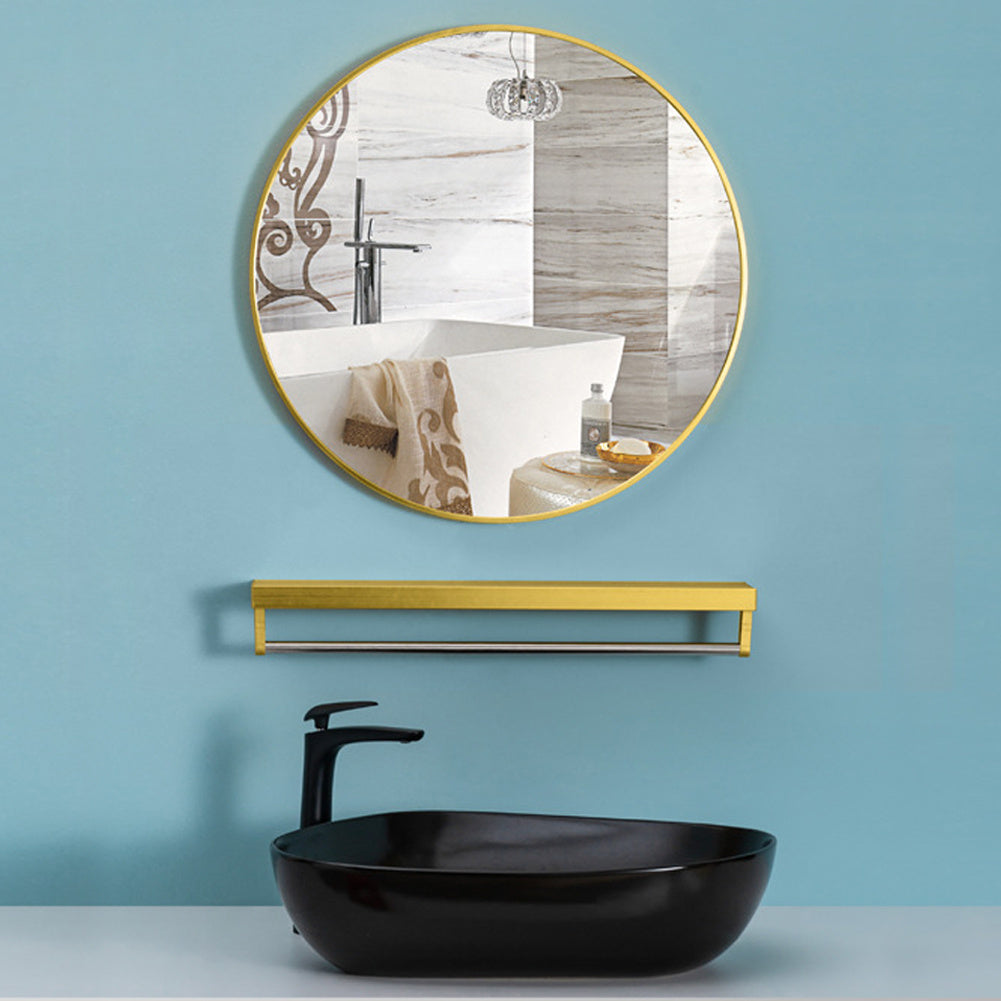 Nordic Round Bathroom Framed Mirror Wall Hanging Mirrors Living and Home 