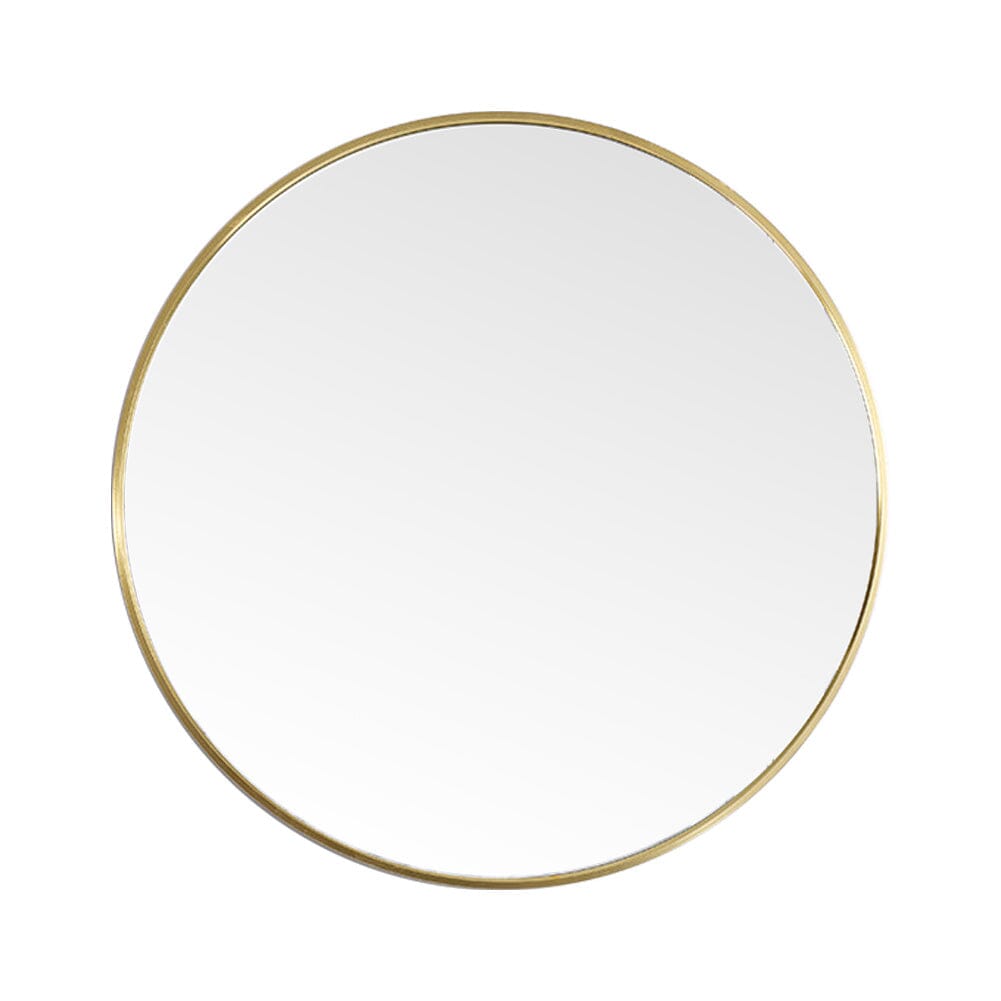 Modern Wall Mounted Slim Frame Round Mirror Normal Make Up Mirrors Living and Home 