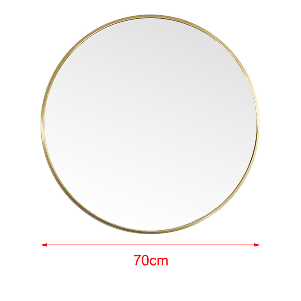 Nordic Round Bathroom Framed Mirror Wall Hanging Mirrors Living and Home 