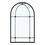 Arched Wall Hanging Metal Windowpane Mirror Home Decoration Mirrors Living and Home 