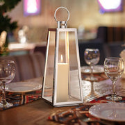 Square Conical Lantern Decor Outdoor Candle Holder Candle Lanterns Living and Home 