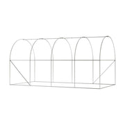 Green Outdoor Walk-in Tunnel Greenhouse with Steel Frame Greenhouses Living and Home 