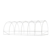 Green Outdoor Walk-in Tunnel Greenhouse with Steel Frame Greenhouses Living and Home 