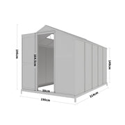 White Framed Garden Hobby Greenhouse with Vent Garden Storages & Greenhouses Living and Home 